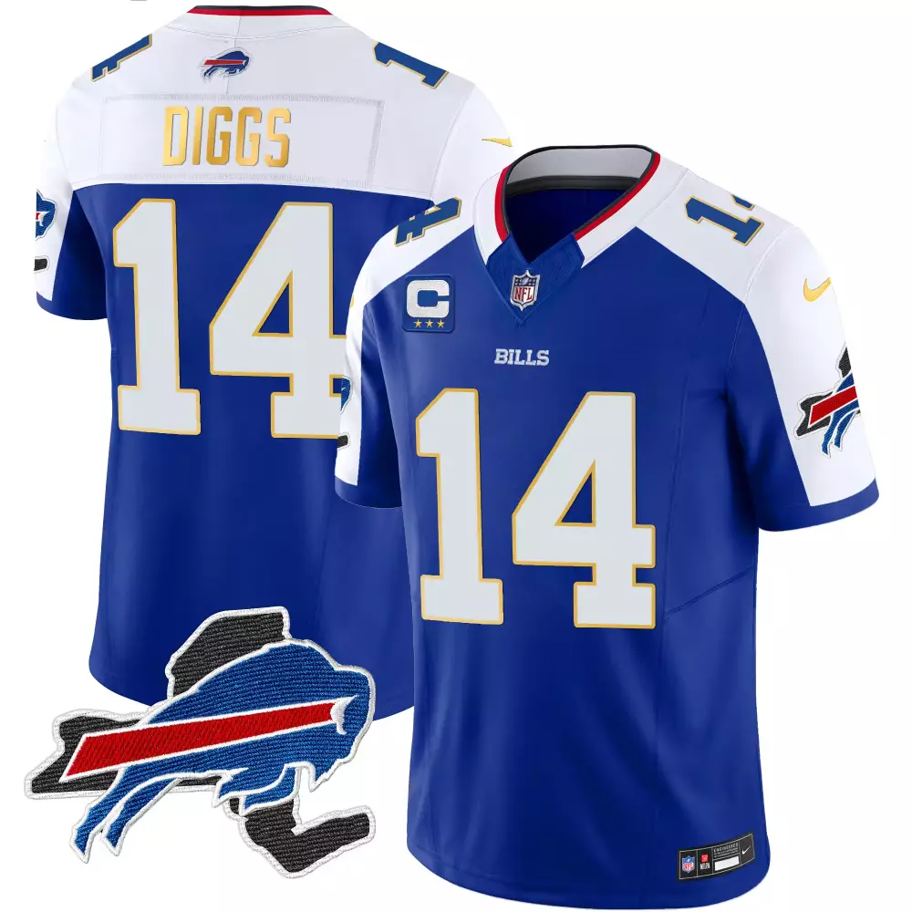 Stefon Diggs 14 Buffalo Bills 2023 Blue Vapor Jersey | With Patch | Stitched Fan Gear for Men, Women & Youth