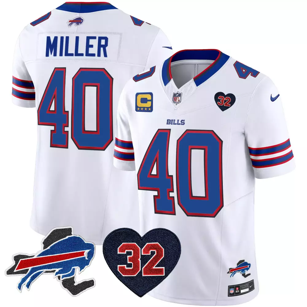 Von Miller 40 Buffalo Bills 2022 Stitched Vapor Jersey | Split Color | Replica Fan Gear for Men, Women & Youth