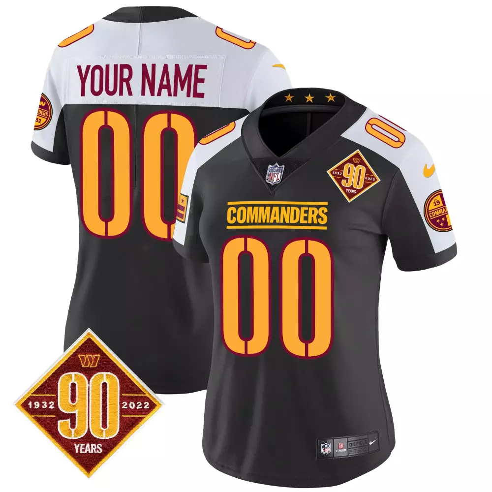 Washington Commanders Women's 90th Anniversary All Stitched Vapor Jersey | 2022 Edition | Limited Edition Fan Gear | For Men, Women & Youth