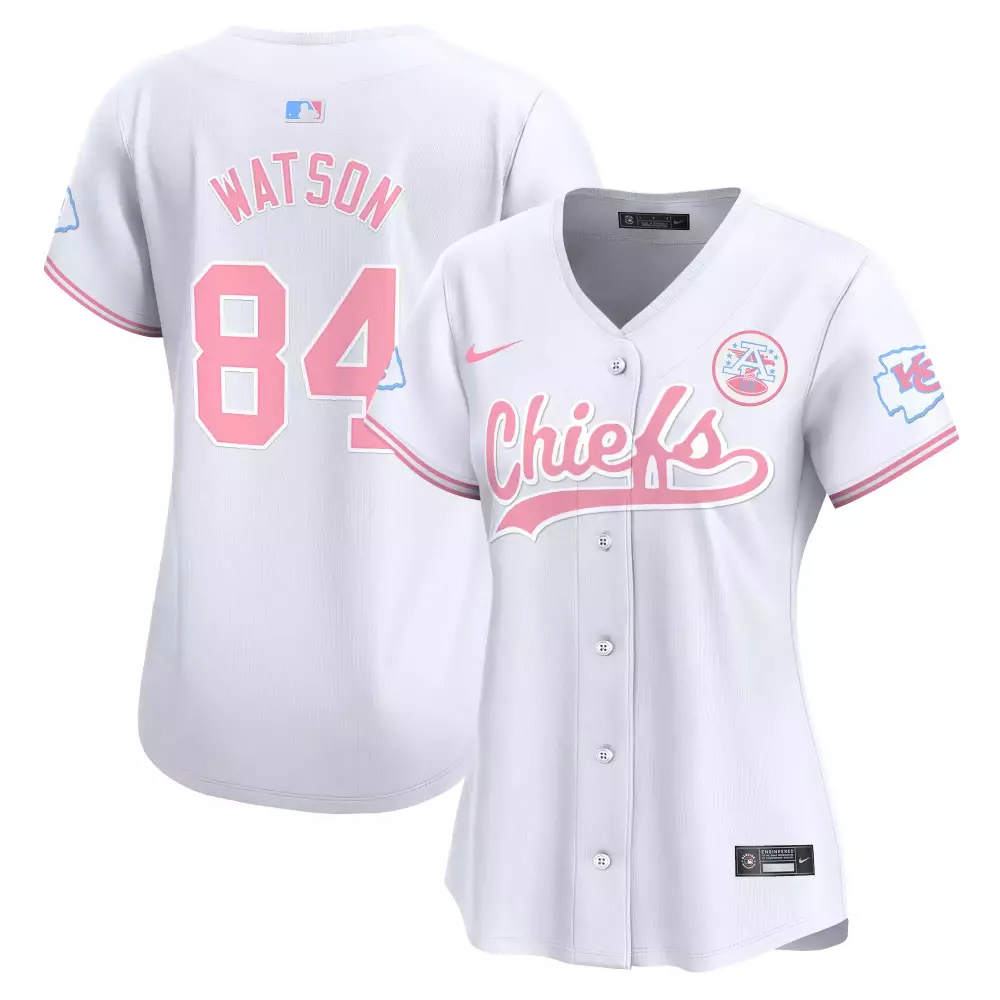 Watson 84 Kansas City Chiefs 2023 Women's Stitched Vapor Jersey | Black Super Bowl Edition | Fan Gear for Men, Women & Youth