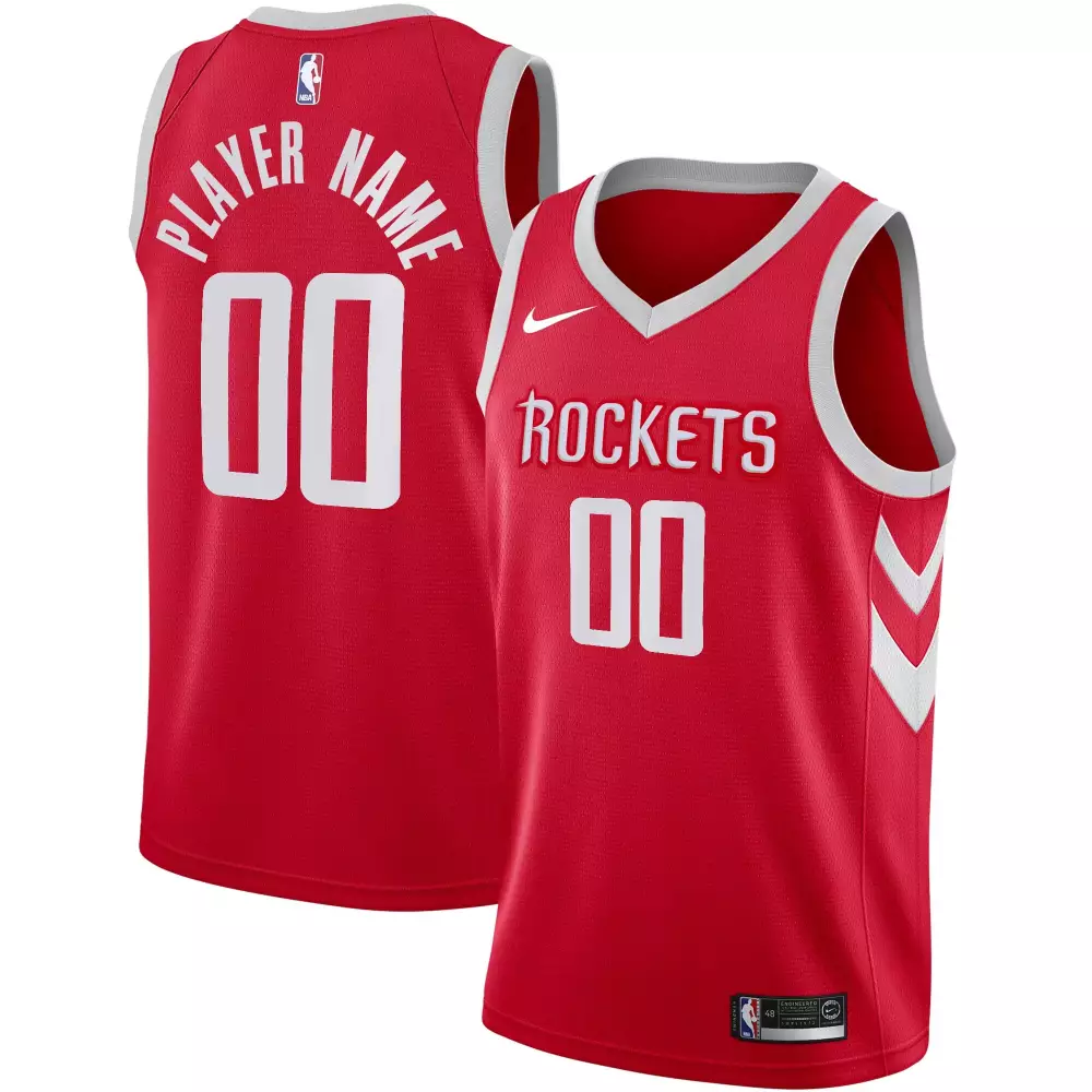 Houston Rockets Red All Stitched Jersey | Player Name #00 | 2023 Style | Men's Fan Gear
