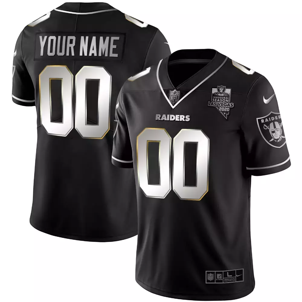 Custom Stitched Las Vegas Raiders Black Jersey | 2020 Name Patch for Men, Women & Youth