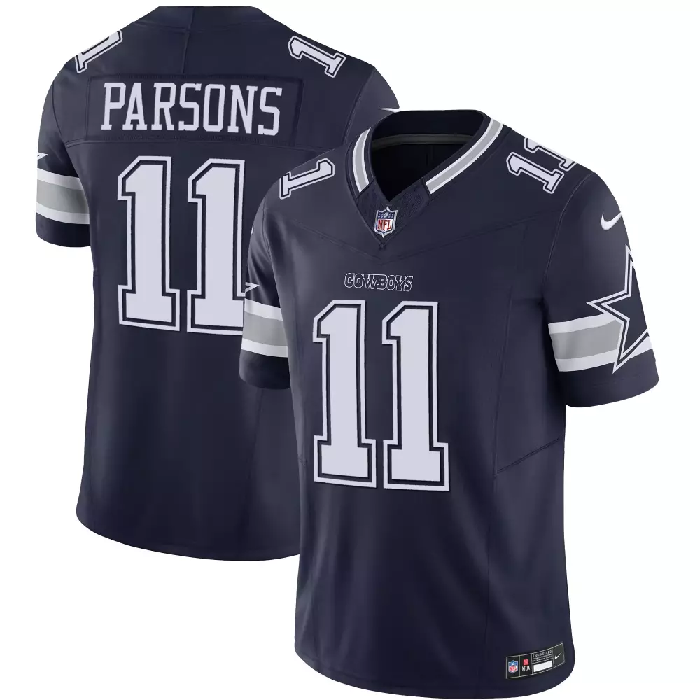 Micah Parsons 11 Dallas Cowboys 2023 Navy Jersey | All Stitched Name Patch | Men's Style | For Men, Women & Youth