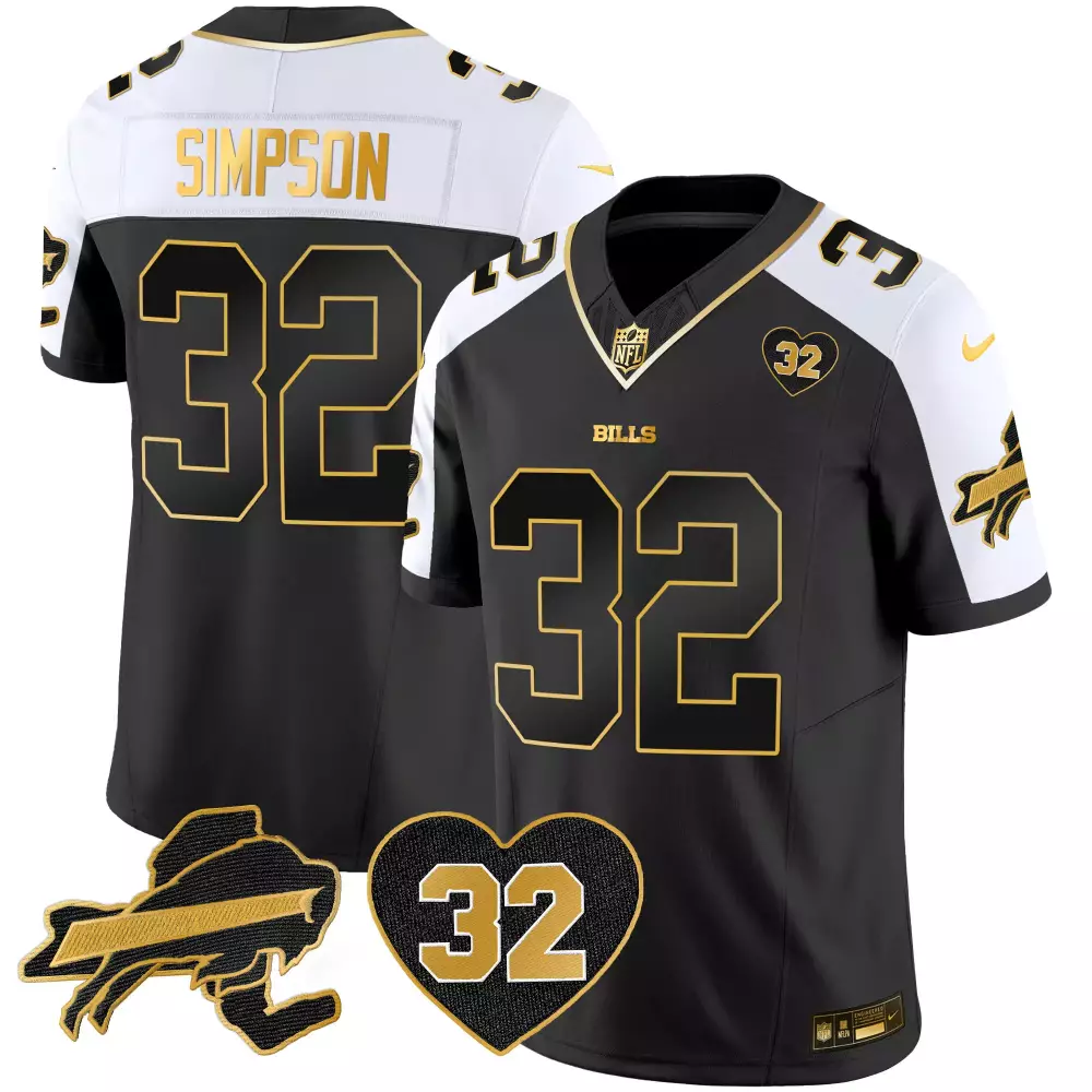 OJ Simpson 32 Buffalo Bills Black Limited Jersey | All Stitched | Perfect Gift for Men, Women & Youth