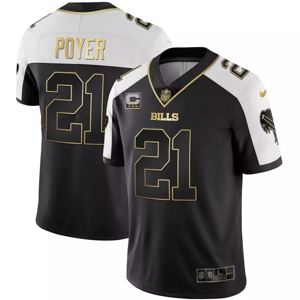 Poyer 21 Buffalo Bills Black Stitched Jersey | Men's Style Name Patch 2023 | NFL Fan Gear | For Men