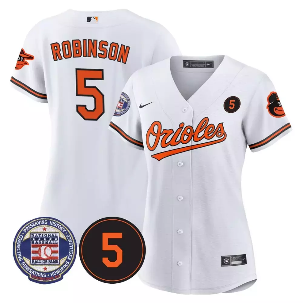 Robinson 5 Baltimore Orioles 2023 Stitched Jersey | Hall of Fame Patch | Limited Edition Fan Gear | For Women