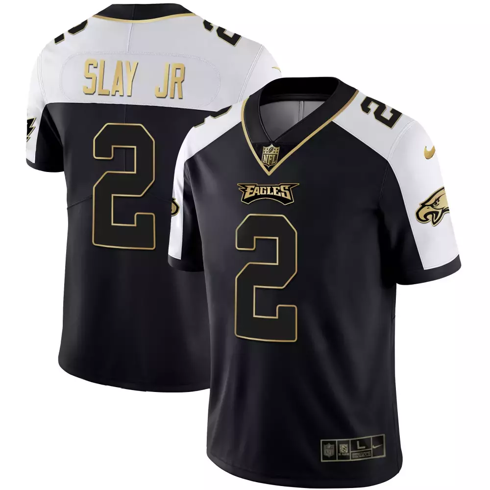 Slay Jr 2 Philadelphia Eagles Black Stitched Jersey 2022 | Name Patch Style for Men | For Men, Women & Youth