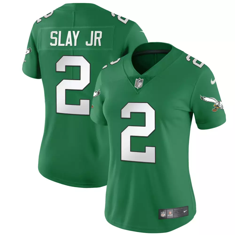 Slay Jr 2 Philadelphia Eagles Women's Stitched Green Jersey | Name Patch 2023 | Fan Gear for All | For Men, Women & Youth