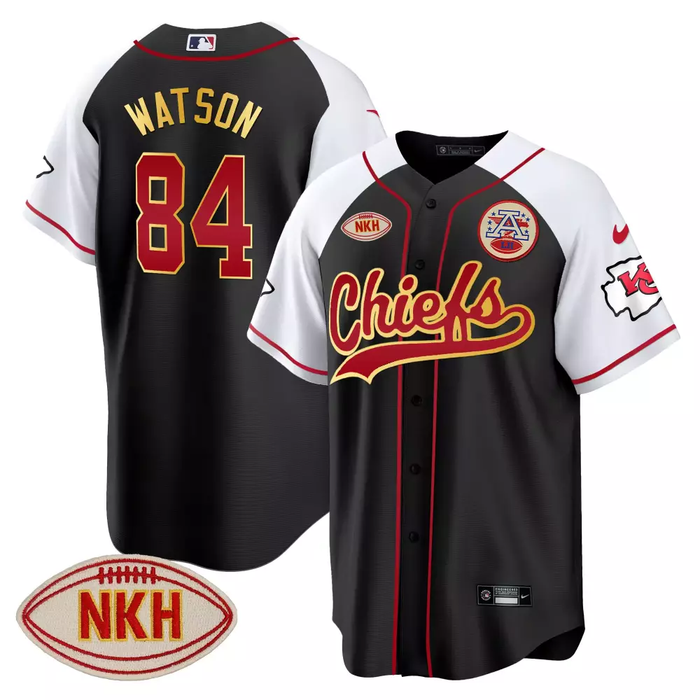 Watson 84 Kansas City Chiefs 2023 Black Stitched Jersey | Super Bowl LVIII Women’s Style | For Women & You