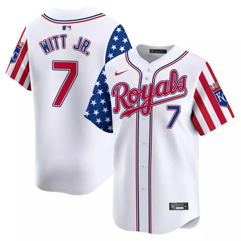 Witt Jr. Kansas City Royals 2023 White Jersey | All Stitched Name Patch | Limited Edition for Men, Women & Youth