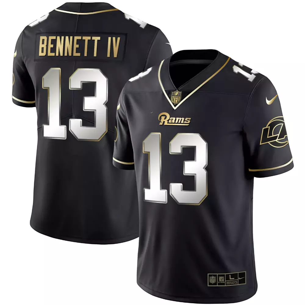 Bennett IV 13 Los Angeles Rams 2023 Black Stitched Jersey | Name Patch | Fan Gear for Men, Women & Youth