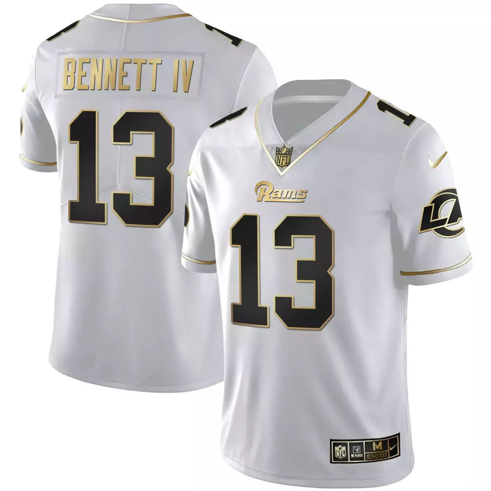 Bennett IV 13 Los Angeles Rams 2023 White Stitched Jersey | Name Patch | Limited Edition Fan Gear for Men, Women & Youth
