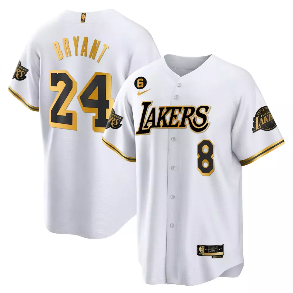 Kobe Bryant 24 Lakers 2023 White Stitched Jersey | Men's Style Name Patch | Limited Edition Fan Gear | For Men, Women & Youth