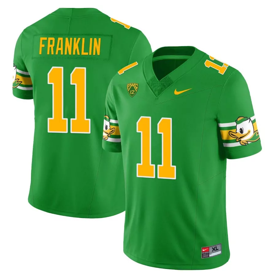 Franklin 11 Oregon Ducks 1984 Stitched Green Jersey | Name Patch | Replica Fan Gear for Men, Women & Youth