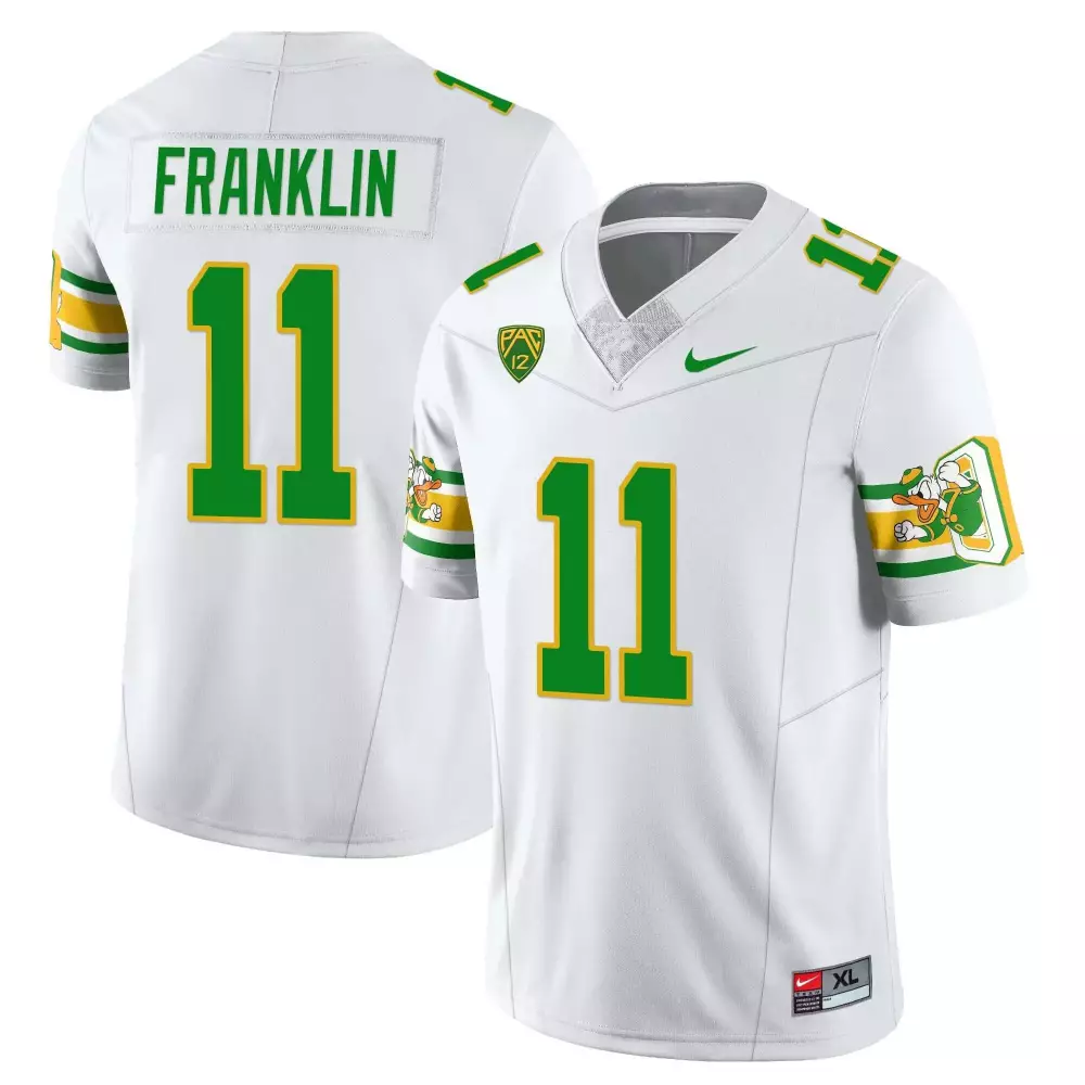 Franklin 11 Oregon Ducks 1984 Stitched Yellow Jersey | Name Patch | Game Day Outfit for Men, Women & Youth