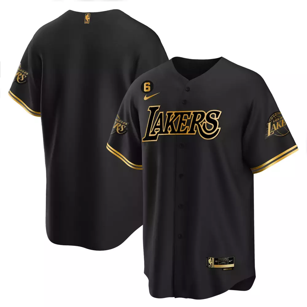 Los Angeles Lakers Black Stitched Jersey | Name Patch LeBron 6 Men’s 2023 Style | For Men, Women & You