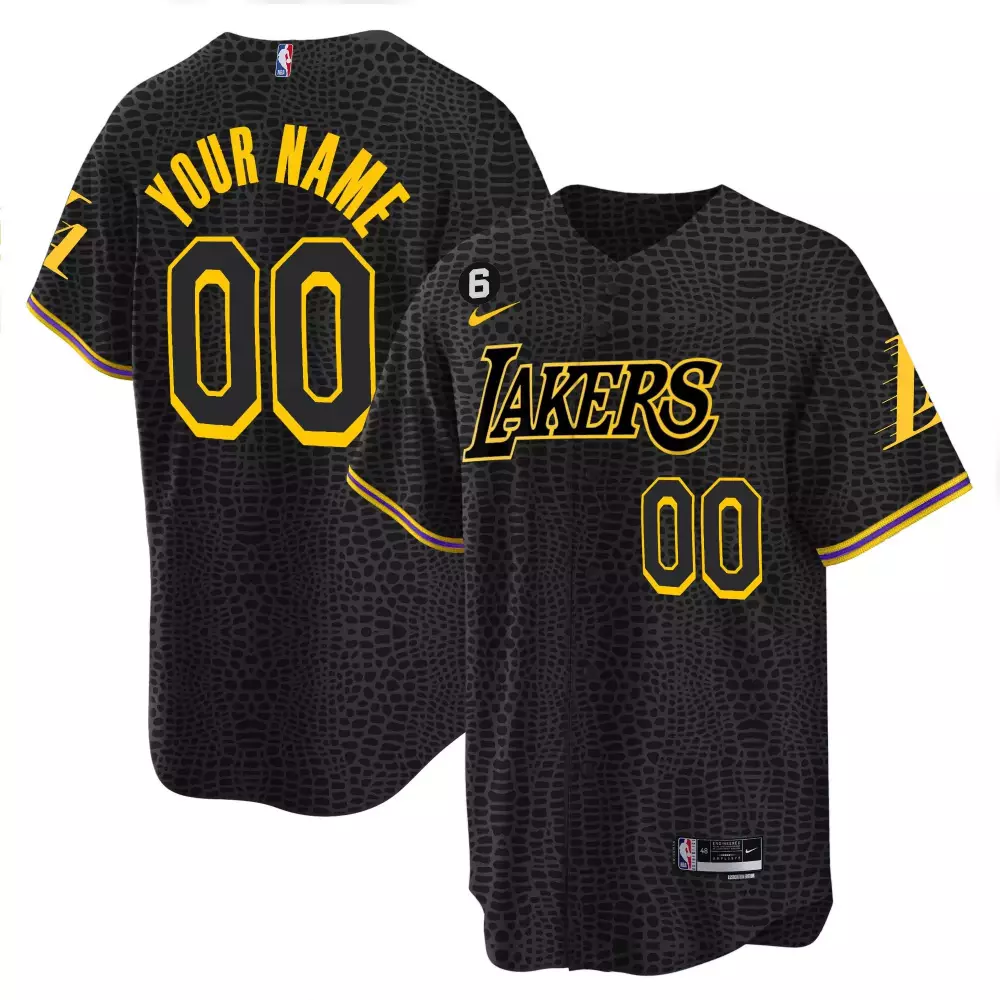 Custom Black Stitched Los Angeles Lakers Jersey | 2023 Men's Style | Fan Gear for Game Day | For Men, Women & Youth