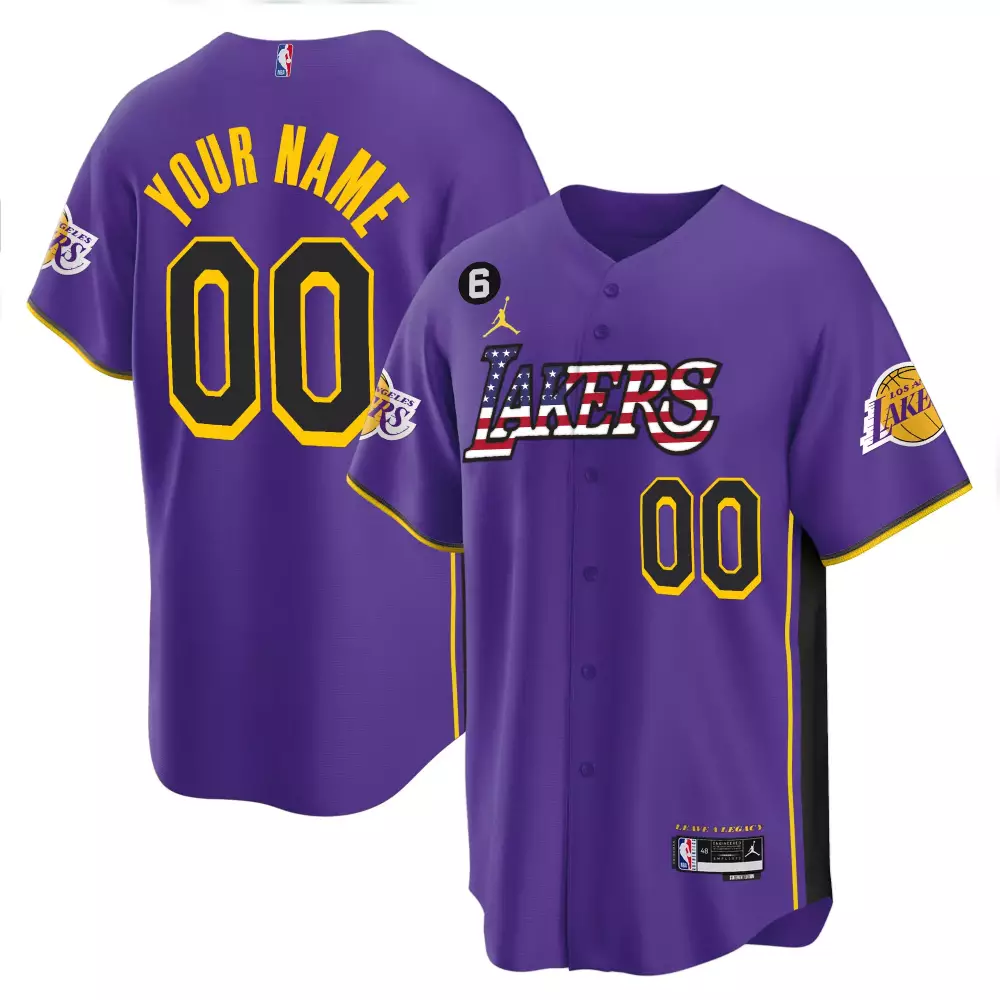 Los Angeles Lakers Purple Custom Jersey 2023 | All Stitched Name Patch for Unisex | Game Day Outfit | For Men, Women & Youth
