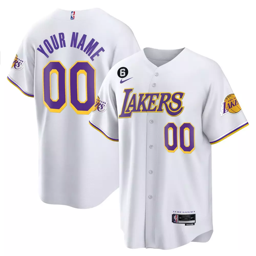 Los Angeles Lakers White Stitched Jersey 2023 | All Stitched Name Patch for Men | Game Day Outfit | For Men, Women & Youth