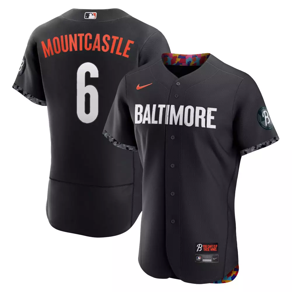 Mountcastle 6 Baltimore Orioles 2023 Black All Stitched Jersey | Name Patch Fan Gear for Men, Women & Youth | Unique Style