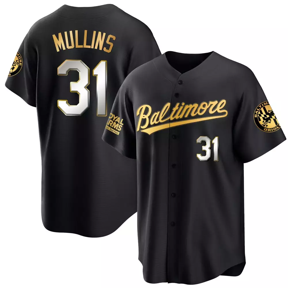 Mullins 31 Men's Baltimore Orioles 2023 Black Stitched Jersey | Name Patch | Fan Gear for Men, Women & Youth
