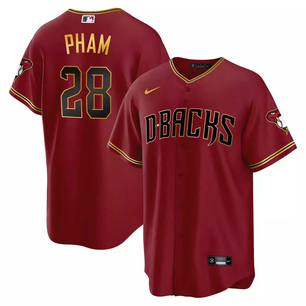 Pham 28 Arizona Diamondbacks 2023 Stitched Jersey | White Name Patch Edition | Limited Edition Fan Gear | For Men, Women & Youth