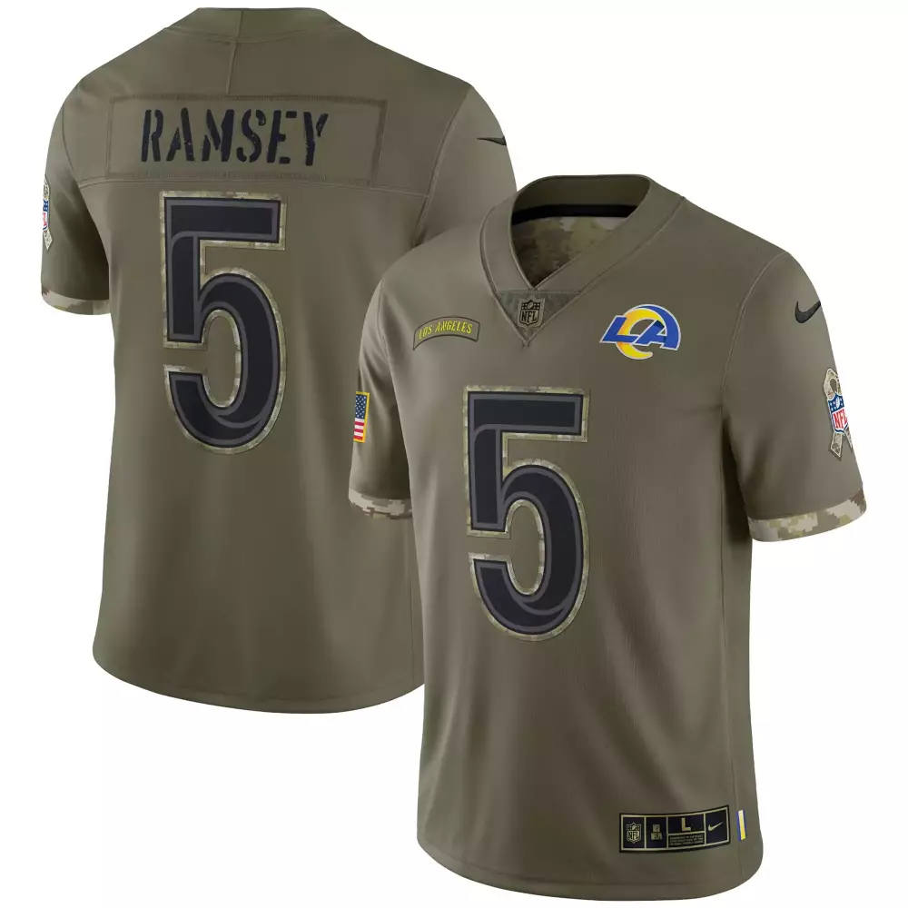 Kamala Harris Los Angeles Rams 2024 Salute to Service Jersey | Limited Edition Arctic Camo | For Men, Women & Youth