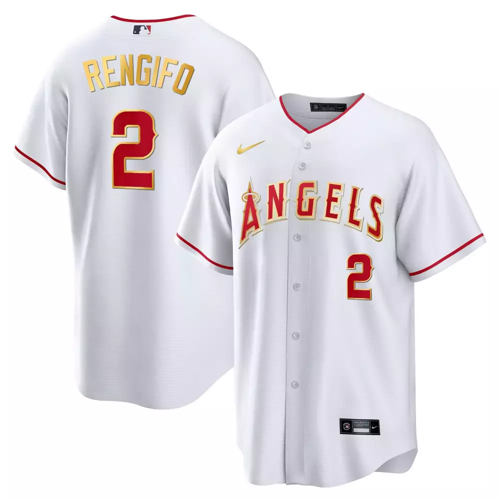 Rengifo 2 Los Angeles Angels 2023 White Graffiti Edition Jersey | Stitched Vapor | Limited Edition Fan Gear for Men, Women & Youth