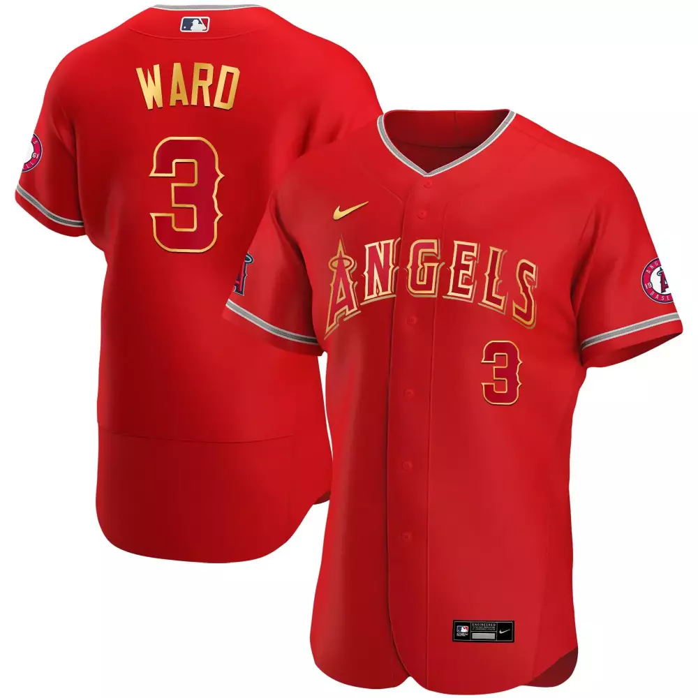 Ward 3 Los Angeles Angels 2023 Stitched Jersey | Red Name Patch | Replica Fan Gear | For Men, Women & Youth