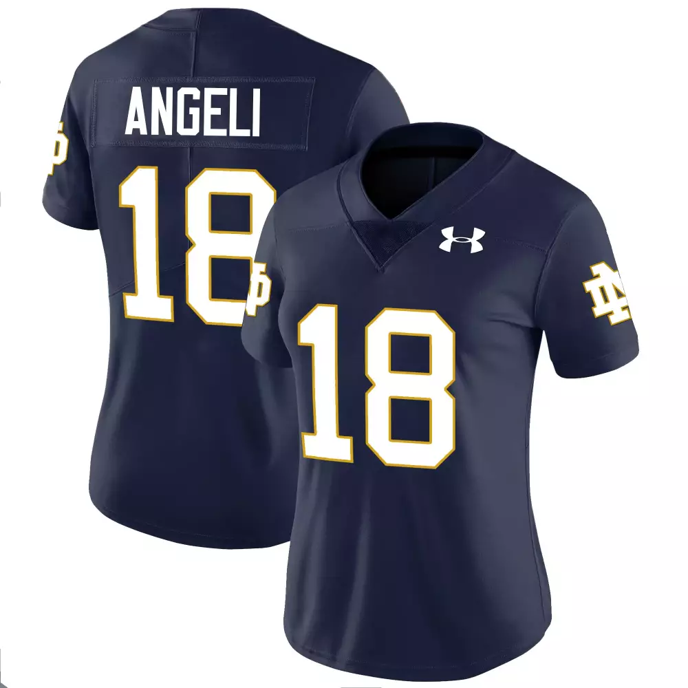 Angeli 18 Notre Dame Fighting Irish 2025 Navy Women’s Stitched Vapor Jersey | Limited Edition | Fan Gear for Wom