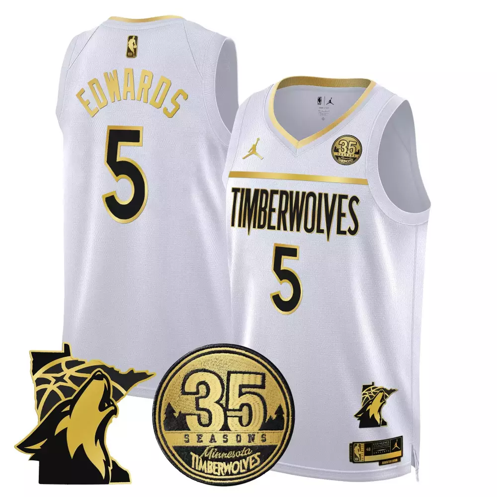 Ant Edwards 5 Minnesota Timberwolves 2023 Swingman Jersey | 35 Seasons All Stitched | Fan Gear for Men, Women & Youth