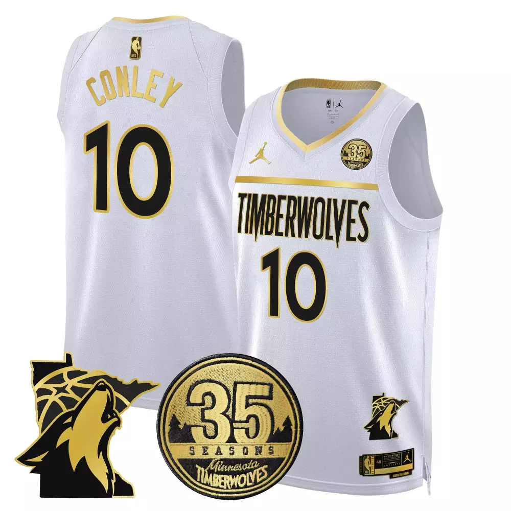 Conley 10 Minnesota Timberwolves Women's Gray Vapor Jersey | 2025 Edition | Game Day Outfit | For Women