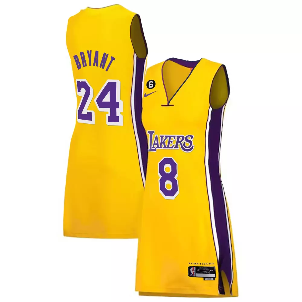 Kobe Bryant 24 Los Angeles Lakers Women’s Gold Purple All Stitched Vapor Jersey | 2023 | Fan Gear for Women & You