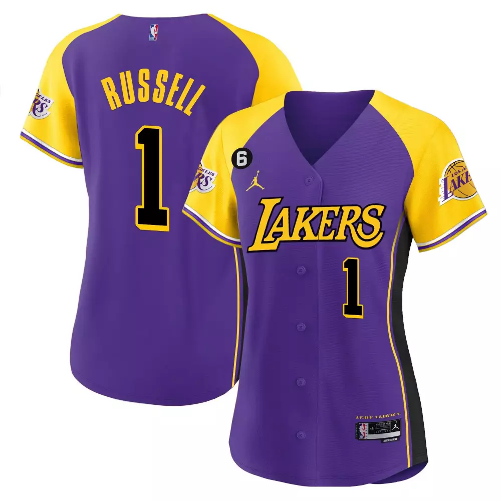 Los Angeles Lakers Women's Yellow Custom Stitched Jersey 2023 | Name Patch | Limited Edition Fan Gear | For Men, Women & Youth