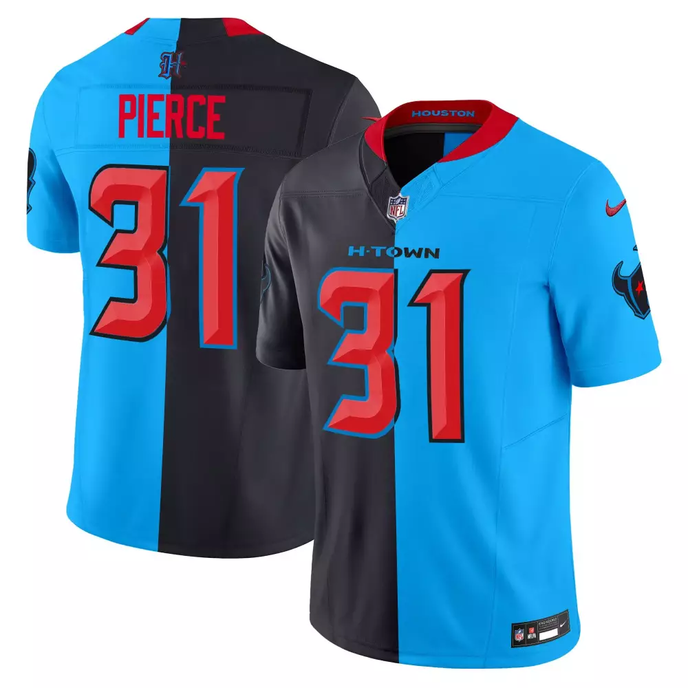 Pierce 31 Houston Texans 2024 Men's Vapor Limited Jersey | All Stitched Blue Black | For Men, Women & Youth