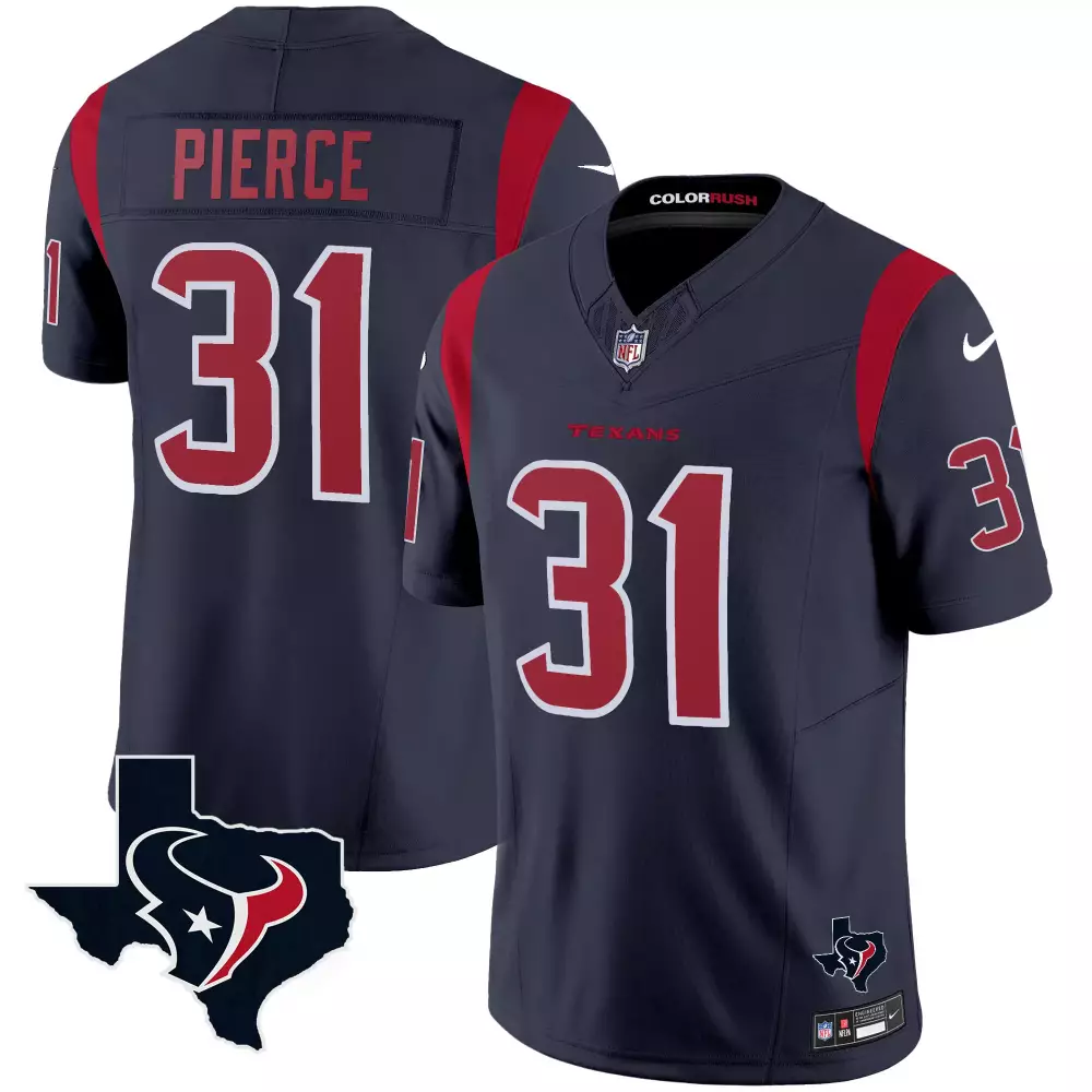 Pierce 31 Houston Texans Navy Color Rush All Stitched Vapor Jersey | Perfect for Game Day | For Men, Women & Youth