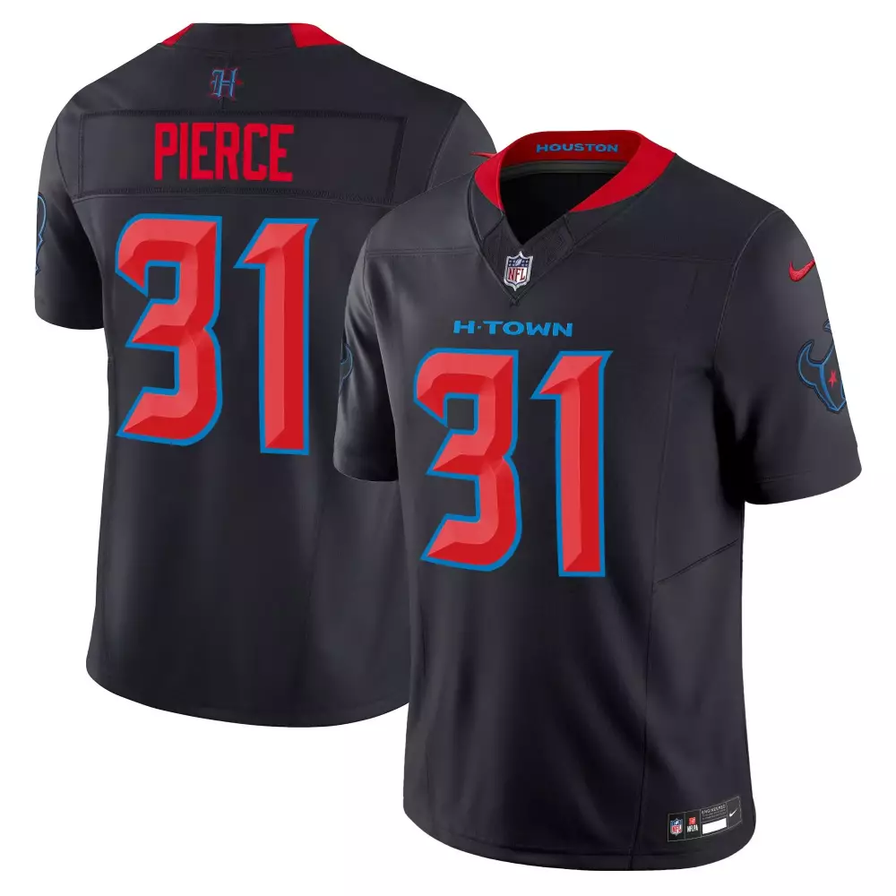 Pierce 31 Houston Texans 2024 Navy Limited Jersey | All Stitched Men’s Style Name Patch | Fan Gear for Men, Women & You