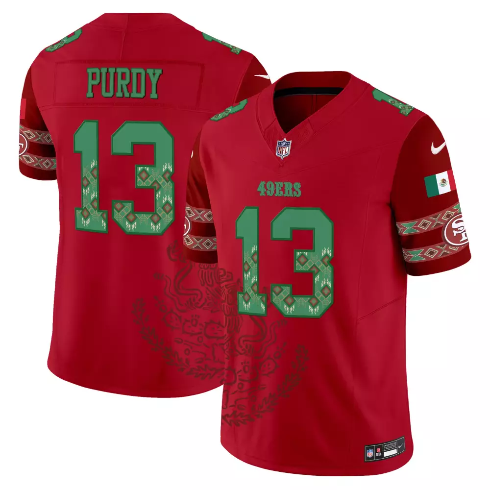 Purdy 13 San Francisco 49ers 2023 White Stitched Jersey | All Stitched with Name Patch | Men’s Style Fan Gear | For Men, Women & You