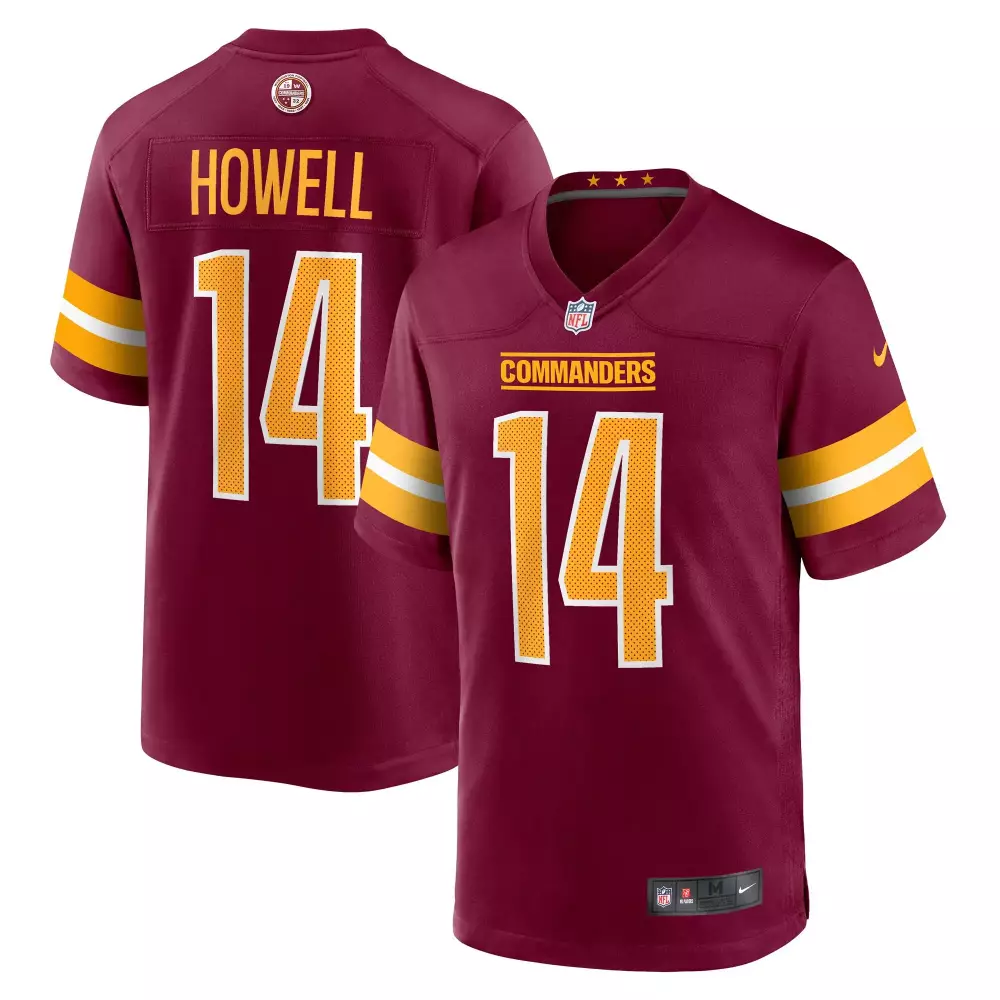Sam Howell 14 Washington Commanders Burgundy Jersey | All Stitched Vapor 2023 Men's Fan Gear for Men, Women & Youth