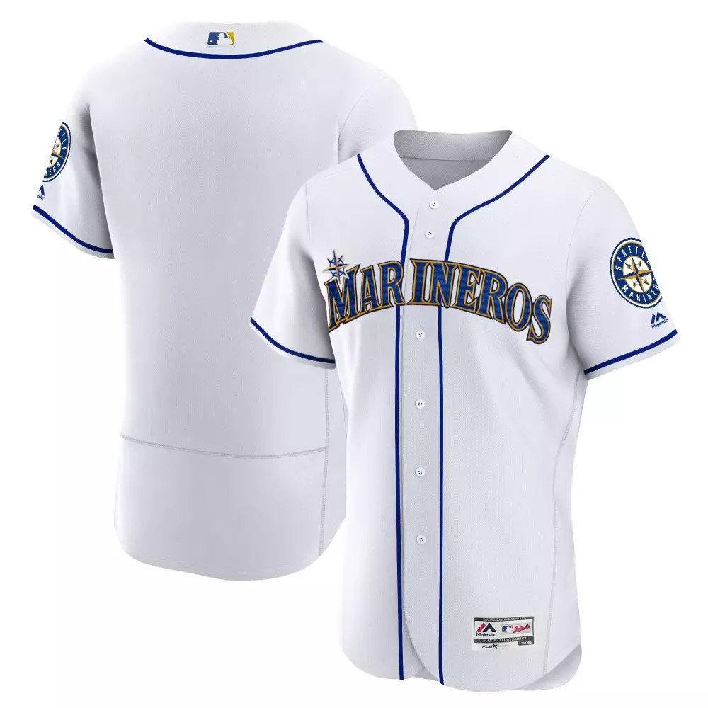 Hispanic Heritage Seattle Mariners White Stitched Vapor Jersey | Limited Edition Fan Gear for All | Great Gift Idea