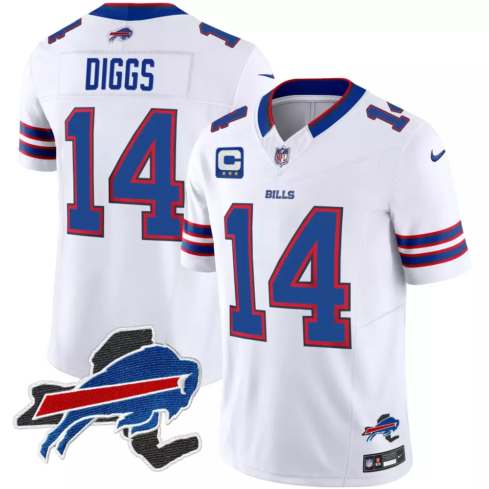 Stefon Diggs 14 Buffalo Bills White Vapor Limited Jersey | All Stitched Fan Gear | Perfect Gift Idea for Men, Women & Youth