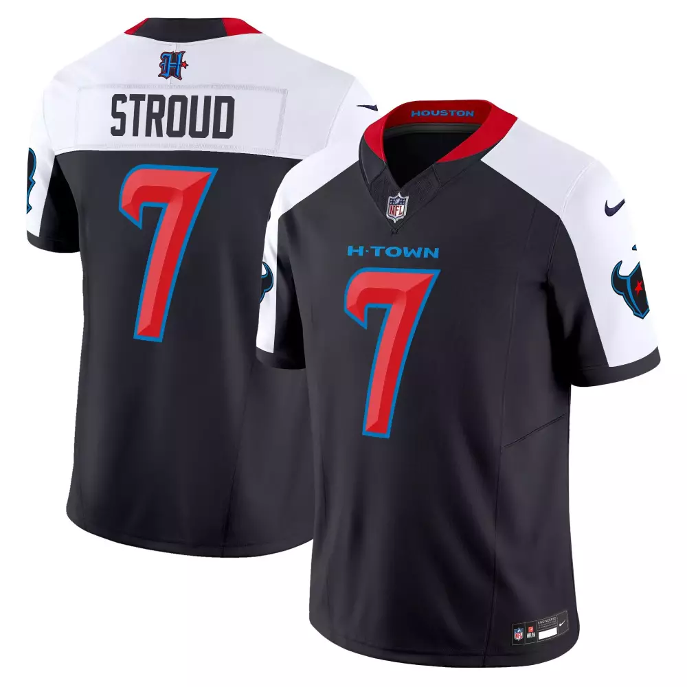 Stroud 7 Houston Texans 2024 Black Vapor Limited Jersey | All Stitched Design | Game Day Outfit | For Men, Women & Youth