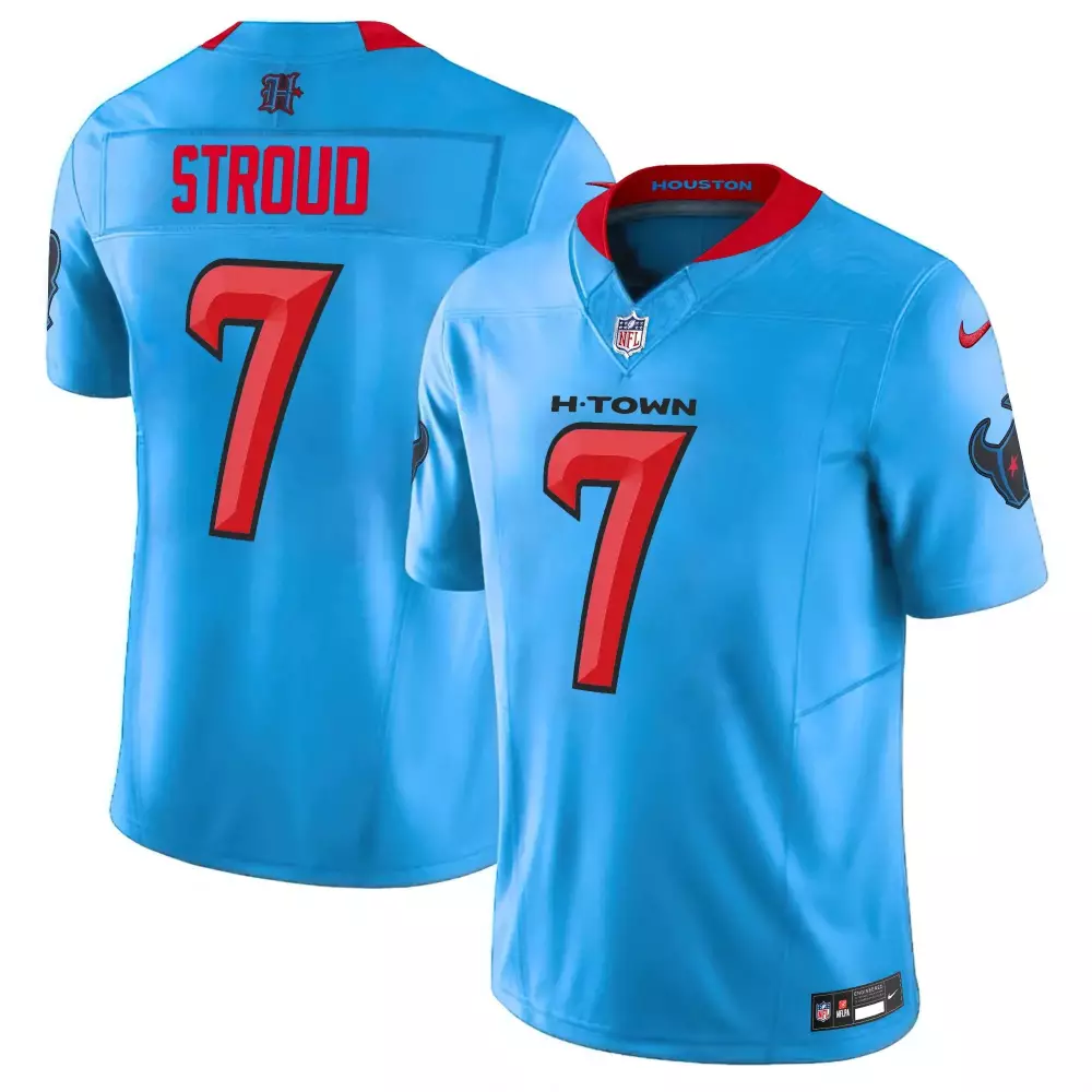 Stroud 7 Houston Texans 2024 Vapor Limited Jersey | All Stitched Blue Design | Fan Gear for Game Day | For Men, Women & Youth