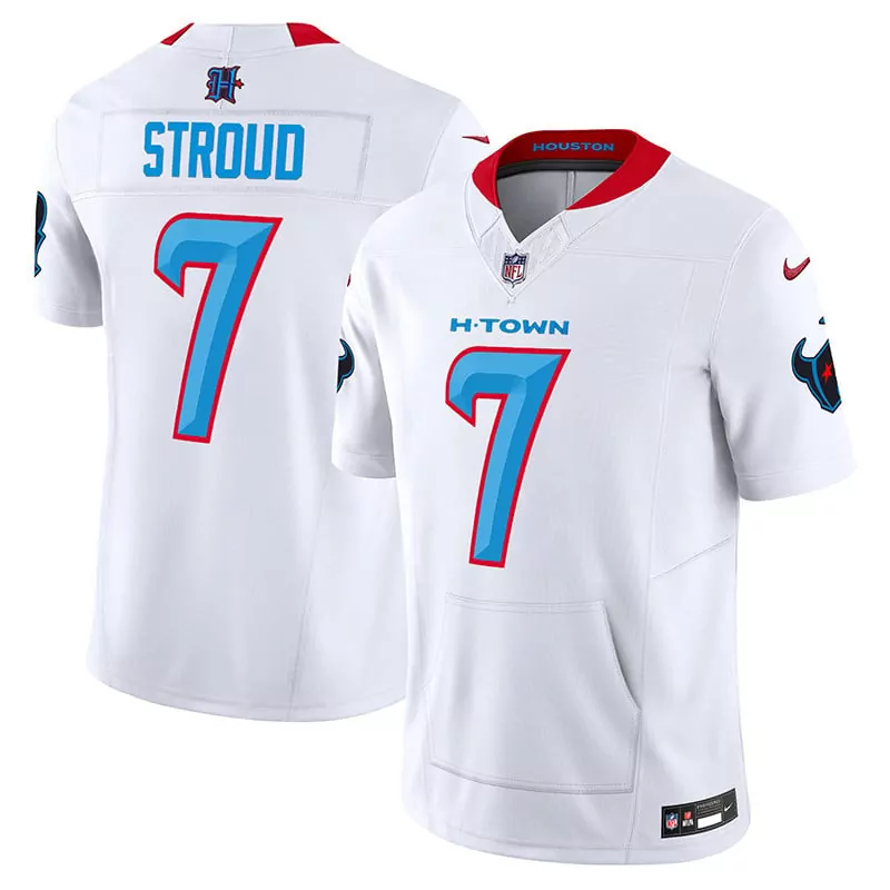 Stroud 7 Houston Texans 2024 Women's White All Stitched Vapor Jersey | Fan Gear for Game Day | For Men, Women & Youth