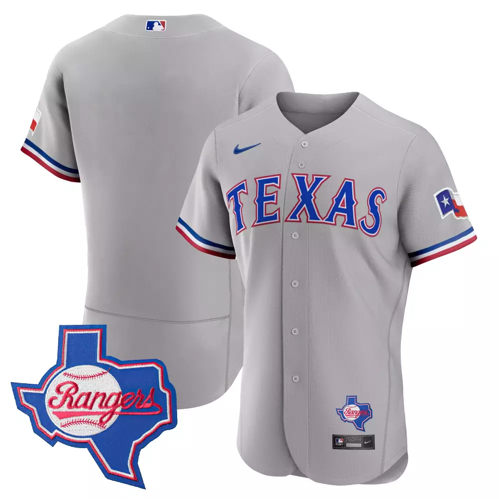 Texas Rangers 2023 Gray All Stitched Vapor Jersey | Texas Patch | For Men, Women & Youth | Fan Gear