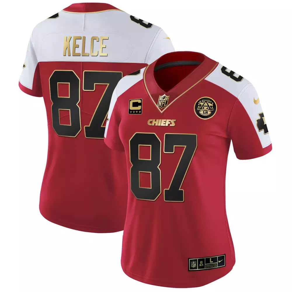 Travis Kelce Kansas City Chiefs Red Women's All Stitched Vapor Jersey | Perfect Fan Gear | For Men, Women & Youth