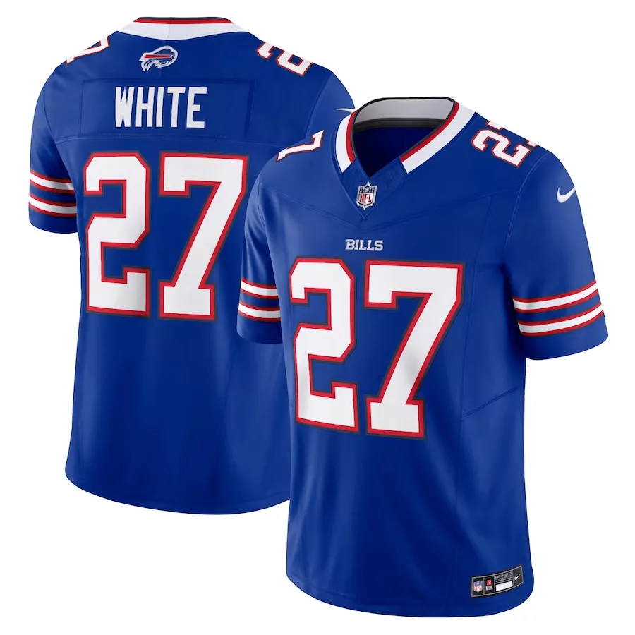 Tredavious White 27 Buffalo Bills Royal All Stitched Vapor Jersey | 2023 Style | Fan Gear for Game Day | For Men, Women & Youth