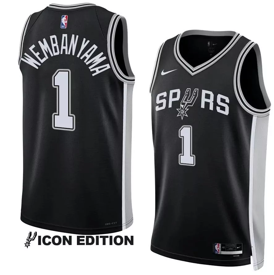 Victor Wembanyama San Antonio Spurs Fanatics Fast Break Jersey | Statement Edition Silver | For Men, Women & Youth