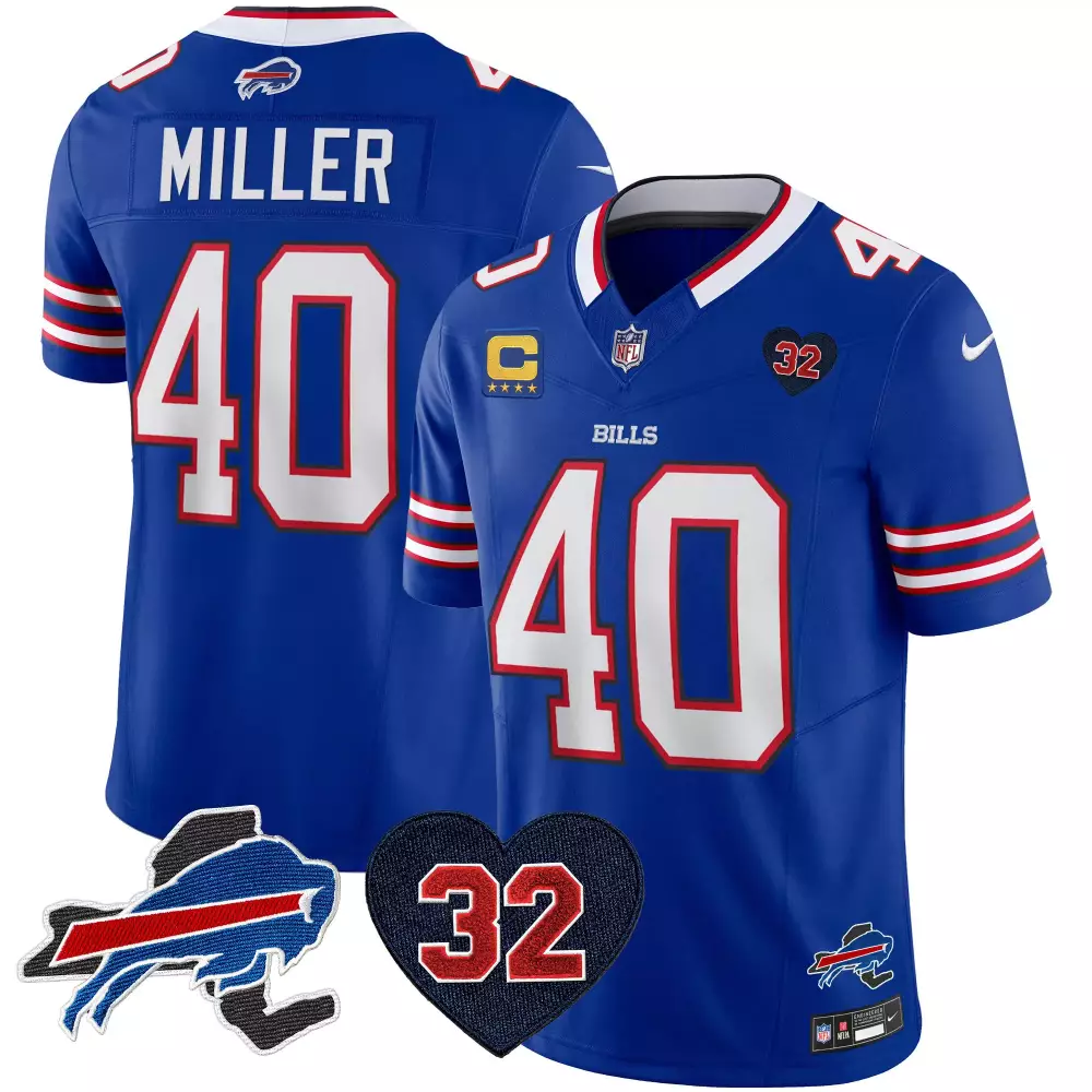 Von Miller 40 Buffalo Bills 2022 Women’s Stitched Vapor Jersey | Black Edition with Patch | Fan Gear for Wom