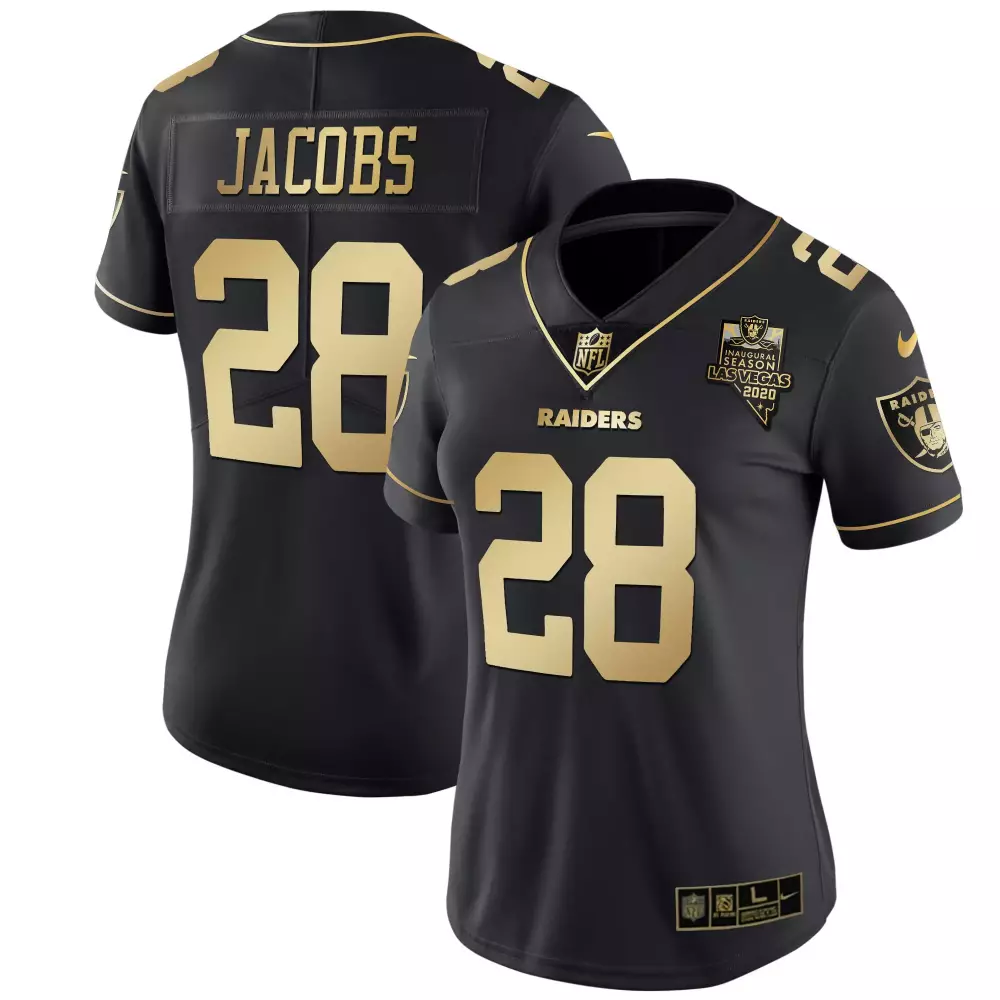 Josh Jacobs Women's Black All Stitched Vapor Jersey | Las Vegas Raiders 2020 Style | For Women